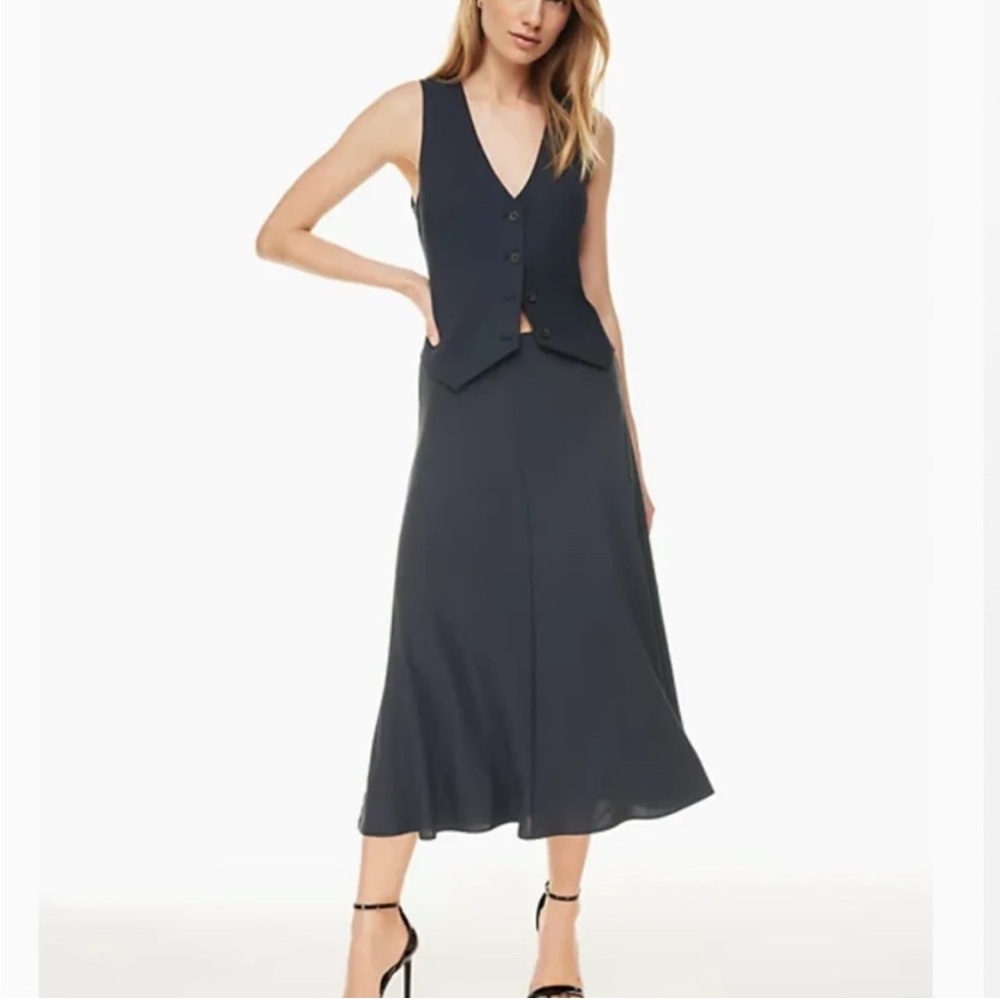 Babaton Pieta slip skirt 4 dk navy